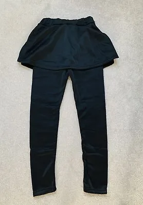 £4 • Buy Black Fleece Pant Skirt Leggings Fits Uk 6-8