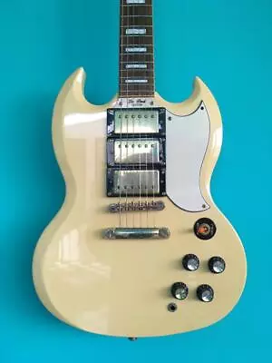 Epiphone Electric Guitar SG G-400 Custom White Used Product Shipping From Japan • $999