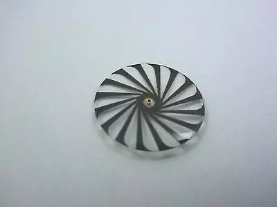 Clear/Grey 14.78mm Borel Cocktail Watch Kaleidoscope Seconds Disk Mens Vintage • $39