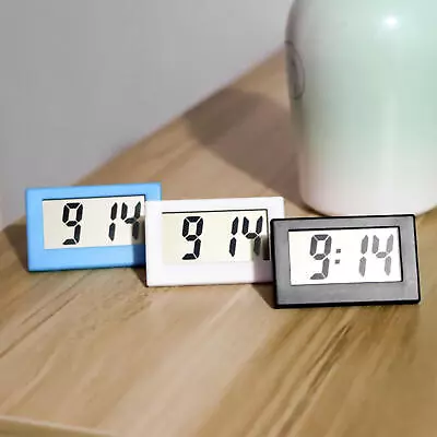 1* Small Digital Clock LED Display Electric Alarm Desk Clock With Button Battery • $10.31