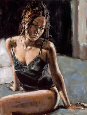 Fabian Perez - Rene On The Bed III - Signed Ltd Ed Framed Canvas Print 7/20 • £1399.99