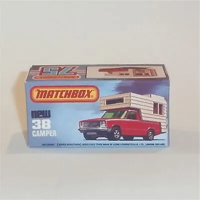 Matchbox Lesney Superfast 38 G Ford Camper K Style Repro Box • $12.99
