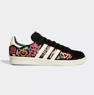 Adidas Campus 80s Suede Leather Trainers Men’s UK8 Sneakers Pride LGBTQ+ GX6390 • £64.99