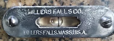 Vintage Millers Falls Co. Leveling Bubble • $32.50