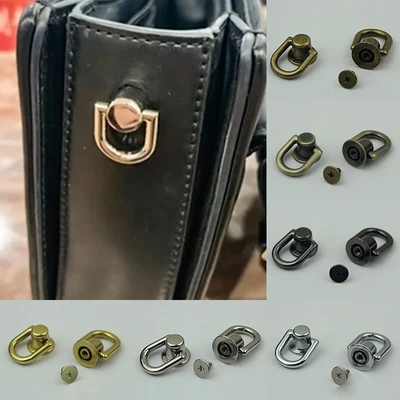 £2.15 • Buy Metal D Ring Stud Side Clip Bag Chain Strap Screw Nail Rivet Buckle Connector