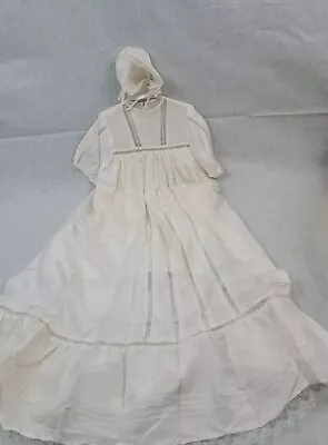 Michele Durkson Clise Silk Christening Gown W Cap/bonnet (Ophelia’s World) • $48