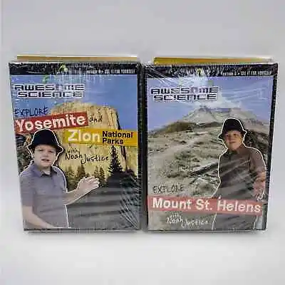 Noah Justice Awesome Science DVD Lot Yosemite Zion National Parks Mt. St. Helens • $14.99