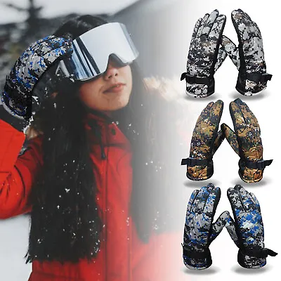 £5.97 • Buy Winter Warm Gloves Full Finger Insulated Thermal Windproof Ski Gloves Men Women