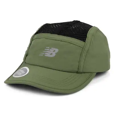 New Balance Hats Running Stash Packable 5 Panel Cap - Dark Olive • £25.95