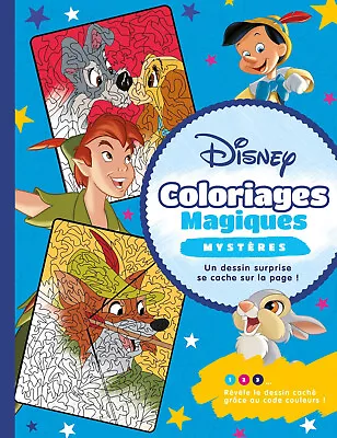 £9.99 • Buy Disney Messages Magic Adult Colouring Book French Colour By Number Mystery Pan
