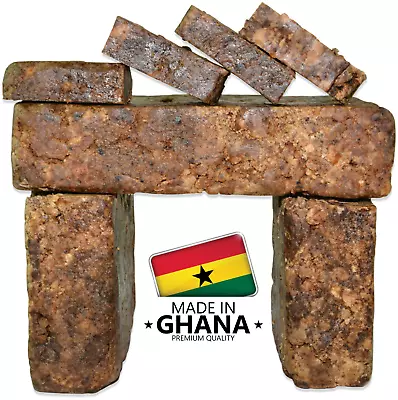 $21.95 • Buy Raw African Black Soap 5 Lbs. Bulk Bar 100% Pure Natural Organic From Ghana