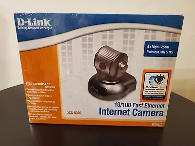 D-Link DCS-5300 10/100 Fast Ethernet Internet Camera Pan/Tilt Wired • $80