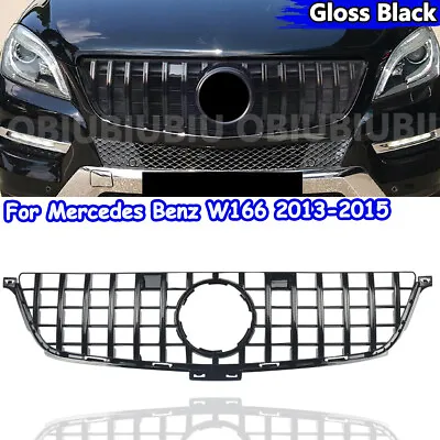 Front Grille For Mercedes Benz W166  ML300 ML550 ML63 AMG 2013-15 Gloss Black • $115.99