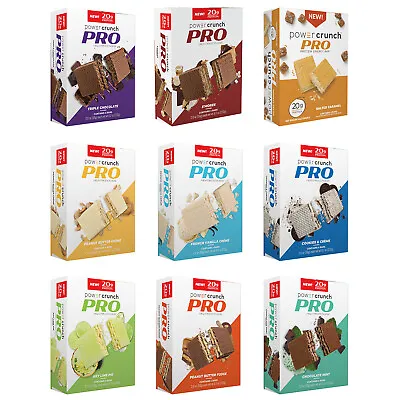 Power Crunch PRO Energy Protein Bars 20g Protein Variety Of Flavors (4 - 6 Bars) • $12.99