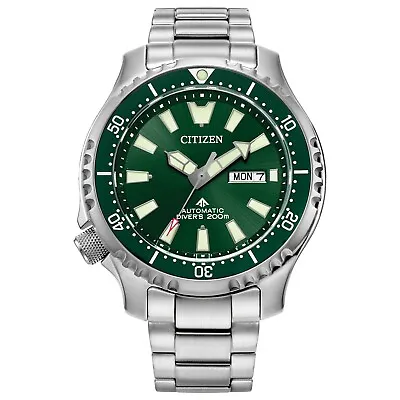 Citizen Automatic Men's Promaster Dive Calendar Silver Watch 44MM NY0151-59X • $255.99