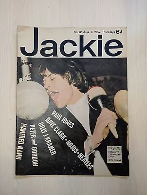 Jackie Magazine Mick Jagger Cover 1964 - RARE Music Collectable • £25