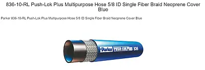 8 FT Blue 5/8” Push Lok Fuel Coolant Heater Multipurpose High Temp Hose 350PSI • $23.50