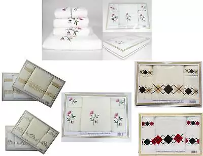 £19.99 • Buy 100% Cotton 5 Piece Bathroom Towel Set 100% Egyptian Cotton Premium Luxury Gift 