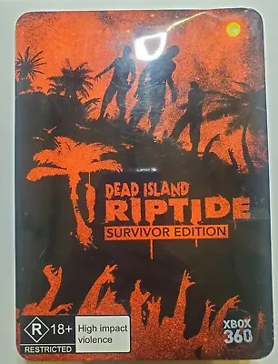 Dead Island Riptide Survivor Edition Xbox 360 Limited Edition Steel Box FREESHIP • $35