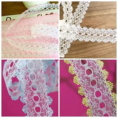 Knit In Lace 35mm Dovecraft Eyelet Lace For Knitting X 2 Metres 11 Colours • £2.50