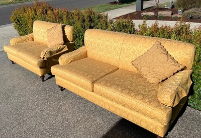 $99 • Buy 2 Piece Couches / Lounge Suite - Yellow Design