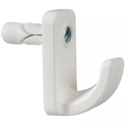 Plasplugs HW124 White Single Hollow Door Hook Pack Of 1 • £4.64