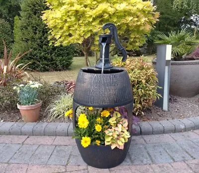 £69.99 • Buy Bermuda Planter Barrel Water Feature (Plants In Picture Not Included)