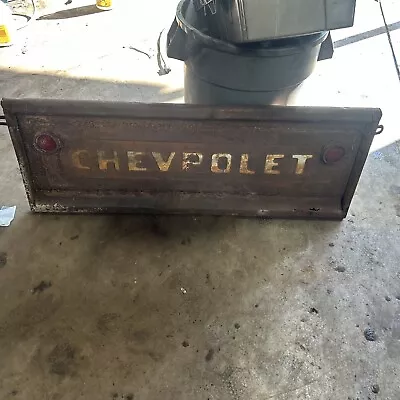 Vintage Late 50’s 60’s Chevy Chevrolet Truck Stepside Tailgate • $425