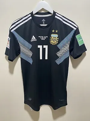 Argentina National Team Match Issue Shirt Di Maria #11 2018/19 Away Russia 2018 • $400