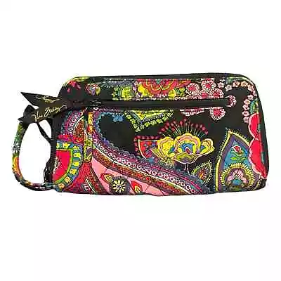 Vera Bradley Zip Around Wallet In Symphony In Hue Print Great Condition • $20