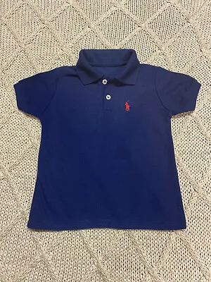 Boys Ralph Lauren Polo Shirt T-shirt Age 4 Years (B9) • £9.99