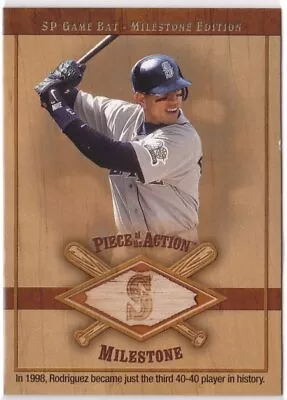 2001 Alex Rodriguez SP Milestone Edition Bat Relic (Note)(A6948) • $10