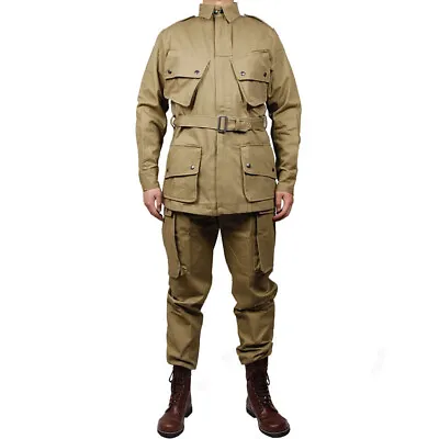 WW2 US Army Military ARMY M42 Officer Jacket And Pants COTTON FASHION Paratroope • $89.99
