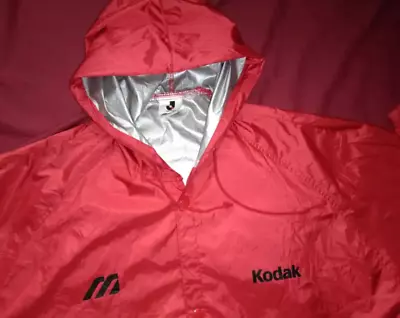 VTG 90s J-league Mizuno KoDak Training Raincoat Jacket Japan • $28