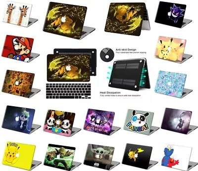 2020 Lovely Cartoon Anime Rubberized Hard Case +KB Cover For New Macbook Pro Air • $16.19