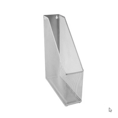 £19.99 • Buy Storage Holder Office Mesh Silver Rack Corner Papers Display Stand Organize