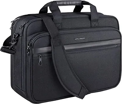 $56.46 • Buy Laptop Bag 18  Expandable Fits Up To 17.3  Briefcase Large Travel Water-Repellen
