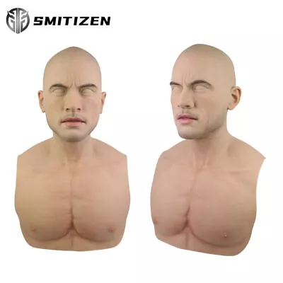 SMITIZEN Silicone Disguise Adult Male Mask Lifelike Human Men Mask Props • $258