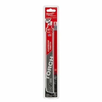 Milwaukee 48-00-5502 9 In. 8 TPI TORCH Carbide Teeth Thick Metal Cutting SAWZALL • $32.49