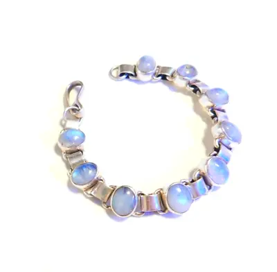 Sterling Silver Moon Stone Bracelet 925 • $65