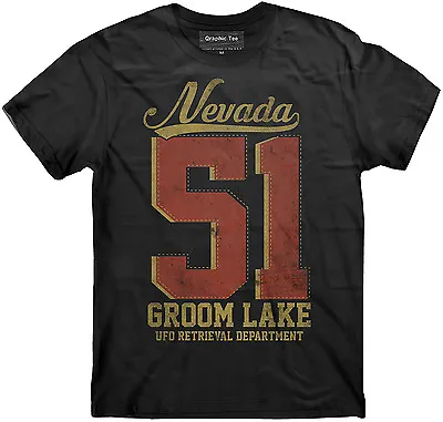 Area 51 Groom Lake T-shirt Property Of Area 51 T-shirt UFO Nevada T-shirt • £15.42