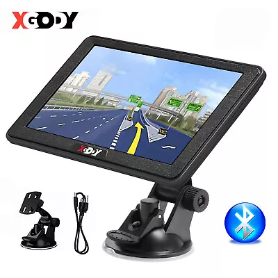 XGODY 7  Car & Truck GPS Sat Navi Navigator Navigation 8GB Touch Screen AV-IN FM • $62.59