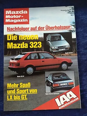 Mazda 323 GT 323 GLX IAA Special Edition Mazda Motor Magazine Brochure 3.1985 • $7.55