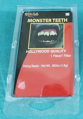 MONSTER Teeth Costume Hollywood Qualtiy 1 Pc Fetting Beads Billy-BOB 14+ 10127 • $8.99