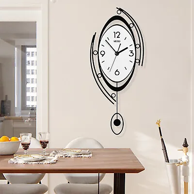 14'' Acrylic/Glass Wall Clock Decor Modern Silent Non-Ticking Battery Operated • $46