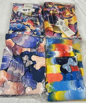 4 New Women's Lularoe Disney Mickey Mini Mouse Ears TC2 Leggings Joggers Yoga 17 • $11.50