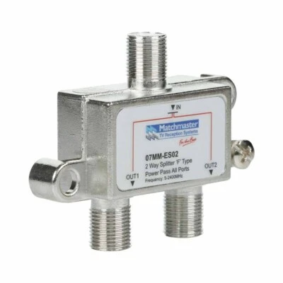 $4.57 • Buy Matchmaster  MATCHMASTER 07MM-ES02 | 2 Way All Ports Splitter F Type