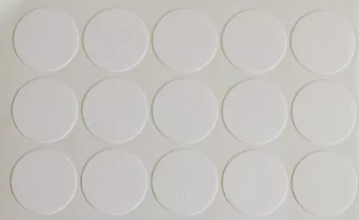 15 X 18mm Self Adhesive Screw Hole Cam Cover Cap White Furniture Kitchen Bedroom • £1.99