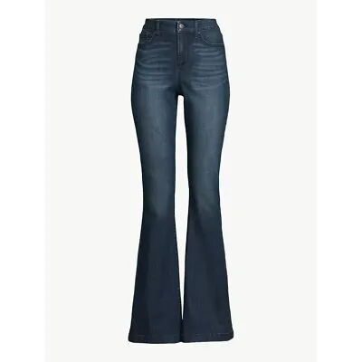 SOFIA VERGARA - VARIOUS SIZES - Melisa Stretch Flare High-Rise DK Wash Jeans-NEW • $19.07