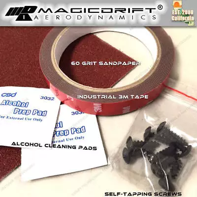 3M Double Sided Tape Adhesive Screws Auto Front Bumper Lip Installation Kit • $6.88